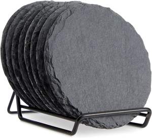 จานรองแก้วหินอ่อนกันลื่นจากนักออกแบบโรงงานโดยตรงราคาขายส่งแฟชั่นมาใหม่ จานรองแก้วสไตล์หินอ่อนจานรองแก้วดูดซับ - Product Image 3