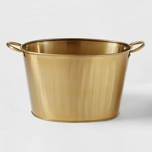 <b>Gold</b> Color Metal <b>Ice</b> <b>Bucket</b> Insulated for Longer Retention for Parties Premium <b>Ice</b> <b>Bucket</b> Drink Accessory - Product Image 1