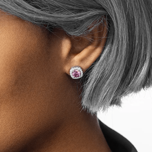 Pendientes de Aro Minimalistas con Diamantes Cultivados en Laboratorio en Plata de Ley 925 - Regalo Ecológico para Fiestas y Eventos - Product Image 1