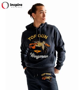 Sudadera con Capucha 100% Algodón Grueso para Hombre, Estilo Americano de Invierno, Alta Calidad, Logotipo Estampado en Relieve en la Parte Delantera, Venta al por Mayor - Product Image 1