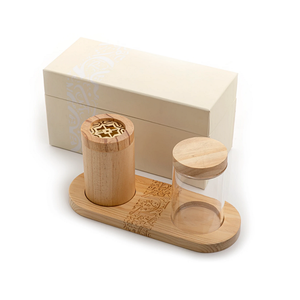 Brûleur à Mabkhar en bois de la meilleure qualité Brûleur Dukhoon de taille et de forme personnalisées avec boîte en acrylique et plateau en bois - Product Image 1
