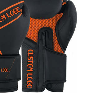 Gants de boxe en cuir véritable de nouvelle conception, design personnalisé, haute qualité, professionnels, respirants, fermeture à boucle et crochet - Product Image 3