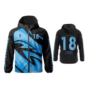 Chaqueta cortavientos de lona Unisex con logotipo personalizado OEM, impermeable, a prueba de viento, gran oferta, chaqueta de nailon Spandex de retales para invierno - Product Image 3