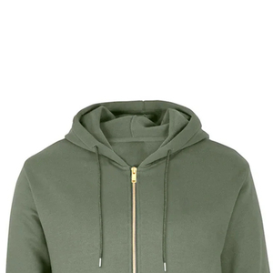 Sweat à capuche zippé en molleton de haute qualité avec logo personnalisé, créez vos propres sweats à capuche en molleton mélangé coton et logo pour homme - Product Image 5