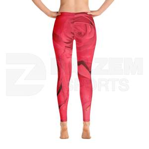 New Design Womens Sportswear <b>Low</b> <b>Waist</b> Skinny Fitness Tights Stretch Durable Gym Yoga Pants Sublimation Print <b>Leggings</b> - Product Image 3
