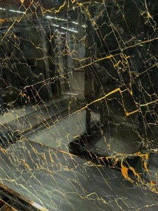 Popolare pietra naturale Portoro marmo oro nero lastra di marmo per decorazione interna piano di lavoro Backsplash scrivania - Product Image 4