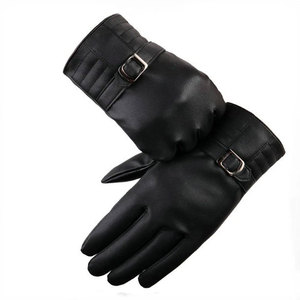 Guantes de cuero de los mejores materiales al por mayor para adultos de talla grande color sólido último diseño transpirable para fiestas deportivas de invierno - Product Image 2