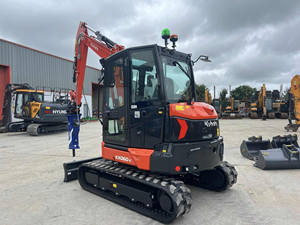 La excavadora mini Kubota KX060-5, usada y nueva, es una potente excavadora de 5.5 toneladas diseñada para construcción, trabajos públicos y paisajismo. - Product Image 5