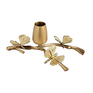 Bougeoir artistique moderne en aluminium Design unique pour une ambiance luxueuse à la maison et un décor d'événement de Noël - Product Image 3