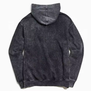 Sweat à capuche tendance avec effet délavé à l'acide et décoloration au soleil, design tendance, tissu chaud, fermeture éclair, pour un usage décontracté ou sportif, unisexe - Product Image 4