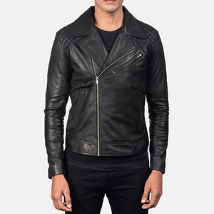 Vestes en cuir d'hiver à design personnalisé pour hommes Nouveau style décontracté avec col montant et tissu en toile de haute qualité - Product Image 1