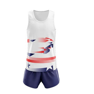 Uniformes d'entraînement de vêtements de sport Ensembles d'uniformes d'athlétisme Nouveau design d'athlétisme par sublimation OEM pour hommes - Product Image 2