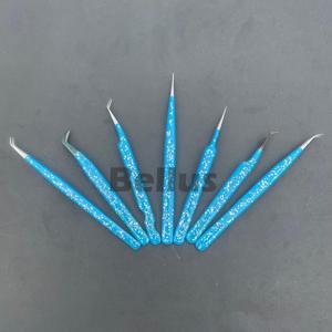 Pince à cils professionnelle Diamond Grip 45 75 90 degrés Nano Fiber Tip Volume Lash Tools pour les artistes de cils - Product Image 2