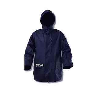 Veste de pluie GAA personnalisée avec capuche, col zippé, protection contre la pluie sur le devant, construction légère et évents en maille quantité minimale de commande OEM - Product Image 3