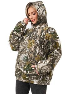 Nouveau Camo De Luxe Femmes Hoodies Haute Qualité Coton Polaire Acide Lavage Pull Lourd Streetwear Boxy Fit Hiver Automne - Product Image 1