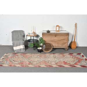 Tapis Turc Beige Vintage-27x94ft - Product Image 1