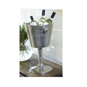 Seau à glace métal visage de cerf poignée en aluminium vente en gros clair Unique métal Champagne seaux à glace boissons bacs - Product Image 5