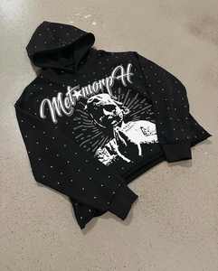 Sudadera con Capucha de Alta Calidad, 400 g/m², Estilo Vintage Lavado, Ropa Urbana para Hombre, Corte Holgado, Estilo Renacentista - Product Image 2