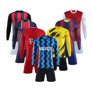 Tenues de football personnalisées de qualité thaïlandaise 2026, à séchage rapide, pour hommes, avec rayures HAALAND RONALDO MODRIC, maillots de sport, ensembles de maillots de football - Product Image 2