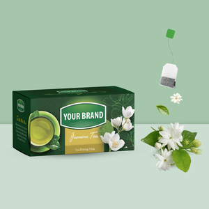 Free Sample Jasmine <b>Tea</b> Filter Bag Mellow Taste Organic Detox <b>Tea</b> With Drawstring Custom Printed Packaging Bag - Product Image 6