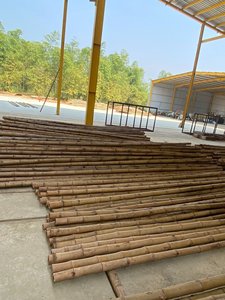 เสากิ่งไม้ไผ่แข็งแรงทนทานต่อการก่อสร้างใช้ไม้ไผ่ดิบ4.5ม. ยาว0.12ม. - Product Image 6