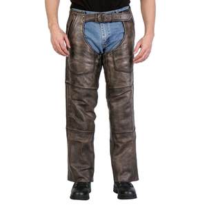Pantalones de cuero para motocicleta para hombre - Product Image 1