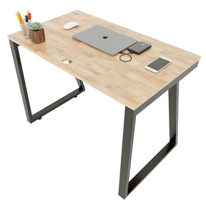 Pieds de table en acier Trapez II Concept 100x60cm, design industriel robuste pour salle à manger et usage hospitalier, assemblage requis HCTH001 - Product Image 2