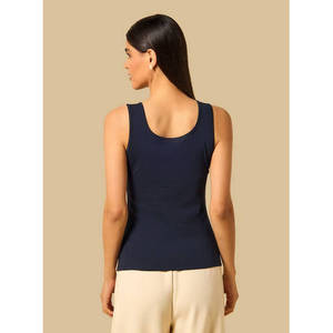 Débardeur de sport côtelé respirant pour femme avec bretelles spaghetti - Product Image 5