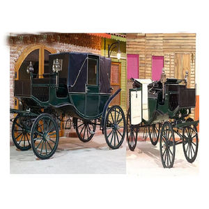 Carruaje con Capota Vis-a-Vis en Venta, Elegante Carruaje Antiguo Moderno de Caballos, Ligero y Personalizable - Product Image 1