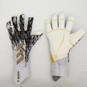 Gants de sport en cuir respirant de qualité professionnelle en gros pour les gardiens de but de football Conception de logo personnalisée - Product Image 1