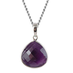 Fabricant en gros pendentif en quartz fumé en argent sterling S925 bijoux classiques exquis avec pendentifs à breloque en pierres précieuses - Product Image 3