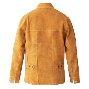 Último diseño chaqueta de soldadura resistente gran oferta de alta calidad ropa de trabajo hombres soldadura chaqueta de invierno hecha en Pakistán - Product Image 2
