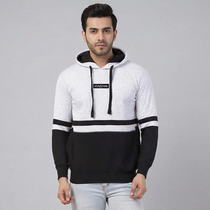 เสื้อฮู้ดดี้ผู้ชายทรงโอเวอร์ไซส์ แขนยาว แต่งคริสตัล ดีไซน์เนอร์ ผลิตตามสั่ง สไตล์ซันเฟด ลุคดิสเทรส ซิปหน้า ล้างสีแบบแอซิดวอช - Product Image 4