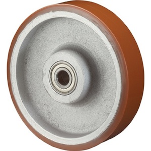 Ruedas de Aluminio/Hierro Fundido con Eje de 125 mm de Diámetro, Capacidad de Carga de 550 kg, Rodillos BS, Longitud del Eje de 60 mm, Ruedas para Muebles con Rueda de Repuesto - Product Image 1