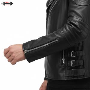 Chaqueta Bomber de Cuero Premium 100% Original para Mujer, Decoración de Rayas de Tela de Pana, OEM Personalizado, Alta Calidad, Talla Grande - Product Image 3