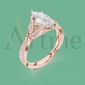 Anillo Promise de oro de 14K por su fina artesanía - Product Image 1