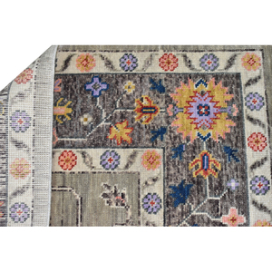 Alfombra de área grande de lana Oushak antigua hecha a mano 100% lana de Nueva Zelanda tejida de lujo corte Floral pila para Hotel hogar Interior vida - Product Image 5