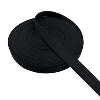 Pita Pengikat Twill Grosir 25MM 22MM Hitam Tali Webbing Datar Tahan UV Daya Tahan Tinggi Warna Kustom MIL-001