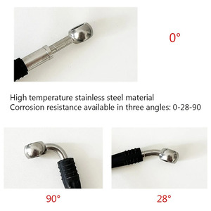 Manguera de Freno Flexible de Acero Hidráulico AN3 Universal M10 para Motocicleta y Automóvil, Línea de Embrague de Freno, Manguera Flexible de Aceite Trenzada con Recubrimiento de PU - Product Image 6