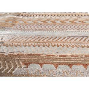 Tapis Manchaha noués à la main en laine et soie de bambou gris et noir, 10 mm, motif patchwork pour la maison, le salon, le couloir, rectangulaire - Product Image 3