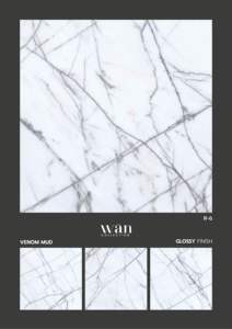 Statuario Carrelage en porcelaine brillante 600x600mm Design en marbre blanc Carrelages de sol et de mur antidérapants de qualité supérieure pour usage intérieur - Product Image 2