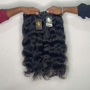 Haute qualité indien vierge Remy cheveux vague de corps lâche vague profonde Machine Double trame brut indien bouclés Temple cheveux faisceaux vague - Product Image 4