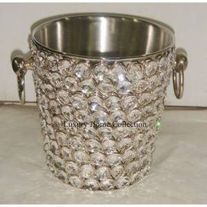 Nuevo Cubo de vino de metal creativo y soporte vajilla de color marrón y de pie para cubos de hielo de piso y tinas de bebidas de la India - Product Image 2