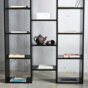 Modern & Children's Design Standing <b>Bookshelf</b> 100x25x160cm Rubber Wood for Living Room and Office KS68243 - Product Image 4