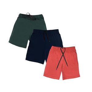 Short d'été solide en coton doux et confortable léger pour enfants pour garçons Combo short multicolore - Product Image 5