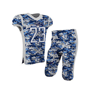 Maillots de football américain de qualité supérieure à manches courtes respirants vêtements de sport de grande taille impression de numéro de nom personnalisé - Product Image 1