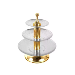 แท่นวางเค้กทำจากวัสดุโลหะสำหรับร้านอาหารในโรงแรมอุปกรณ์ตกแต่งเค้กสำหรับงานเลี้ยงวันเกิดในบ้าน - Product Image 3