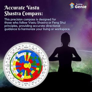 HOME GENIE Vastu Shastra Compass | Herramienta de Dirección de Energía Feng Shui para el hogar y la oficina | Brújula Vastu precisa - Product Image 5