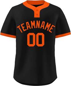 Sublimación personalizada para hombre uniforme de béisbol desgaste botón abajo camiseta de béisbol para la venta - Product Image 5