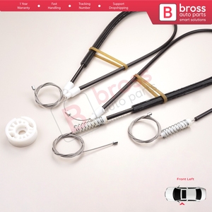 Kit de réparation de lève-vitre avant gauche BWR1205 pour 206 CC 2D T16 2000-2008 Coupé Cabriolet 2 portes 9221Y3 - Product Image 4